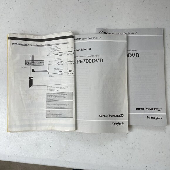 Pioneer AVHP5700DVD Radio DVD Player Tested Working With Box, Wires, Manuals - Picture 16 of 16